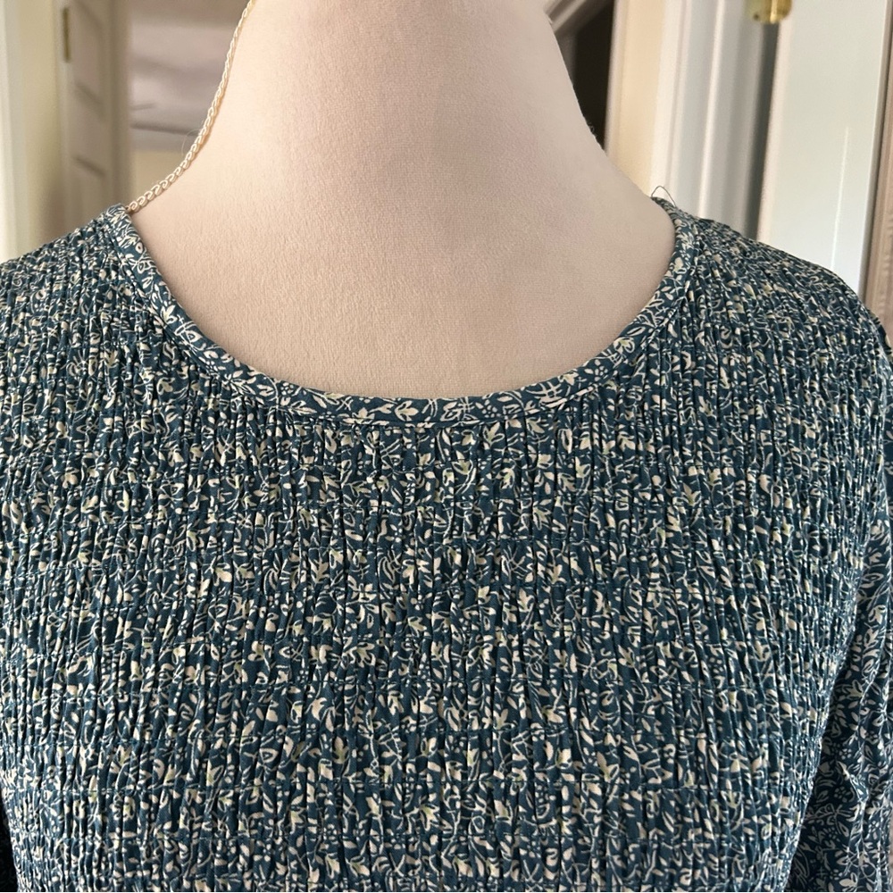 Croft & Barrow Green Patterned Dress - Picture 2 of 5